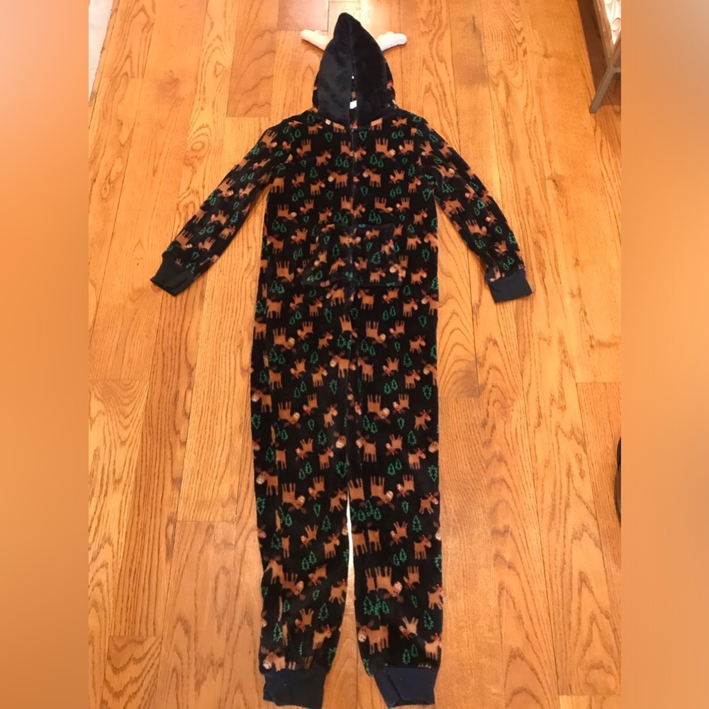 Only Boys fleece deer pajama unisuit